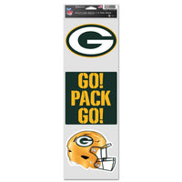 Wholesale-Green Bay Packers Fan Decals 3.75" x 12"