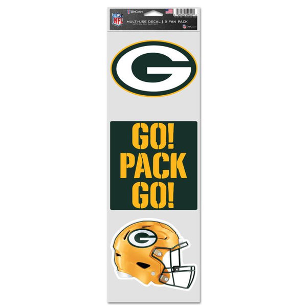 Wholesale-Green Bay Packers Fan Decals 3.75" x 12"