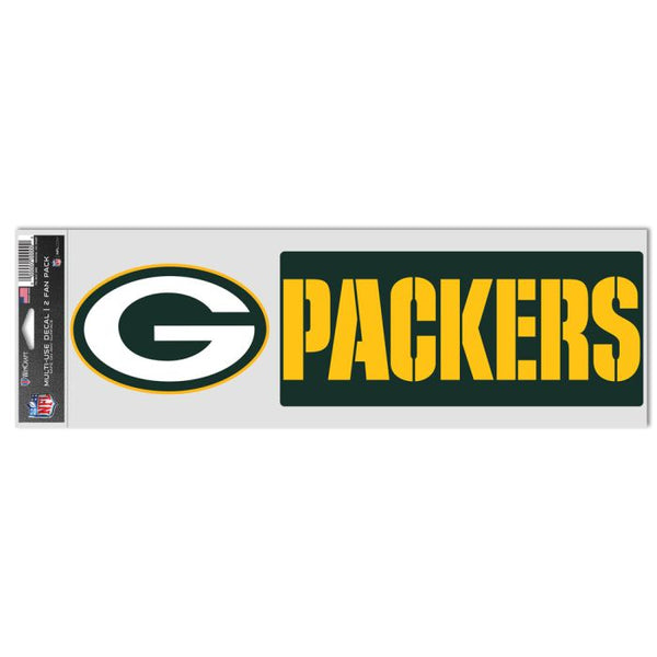 Wholesale-Green Bay Packers Fan Decals 3.75" x 12"