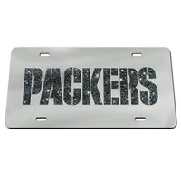 Wholesale-Green Bay Packers GLITTER LETTERS Acrylic Classic License Plates
