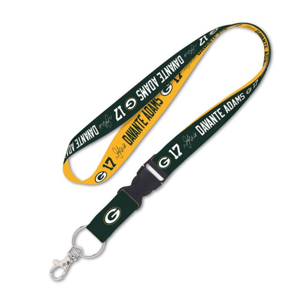 Wholesale-Green Bay Packers Lanyard w/detachable buckle 1" Davante Adams