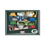 Wholesale-Green Bay Packers / Marvel (C) 2021 Marvel Metal Magnet 2.5" x 3.5"