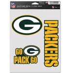 Wholesale-Green Bay Packers Multi Use 3 Fan Pack