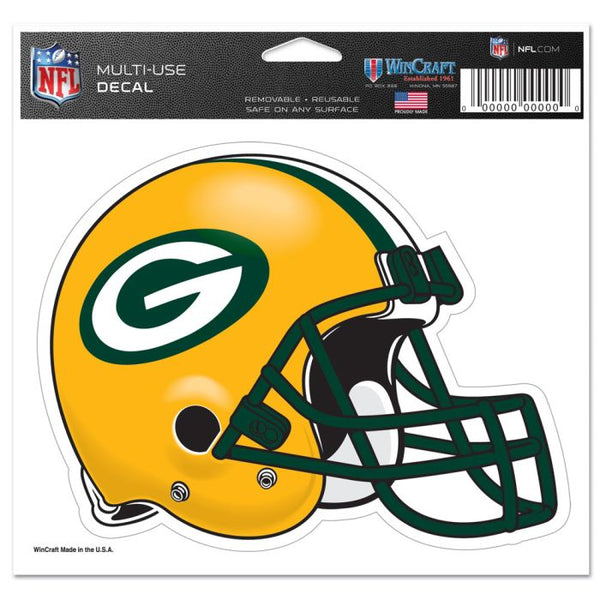 Wholesale-Green Bay Packers Multi-Use Decal -Clear Bckrgd 5" x 6"