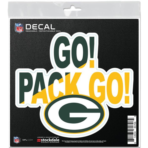 Wholesale-Green Bay Packers SLOGAN All Surface Decal 6" x 6"