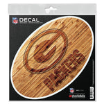 Wholesale-Green Bay Packers WOOD All Surface Decal 6" x 6"