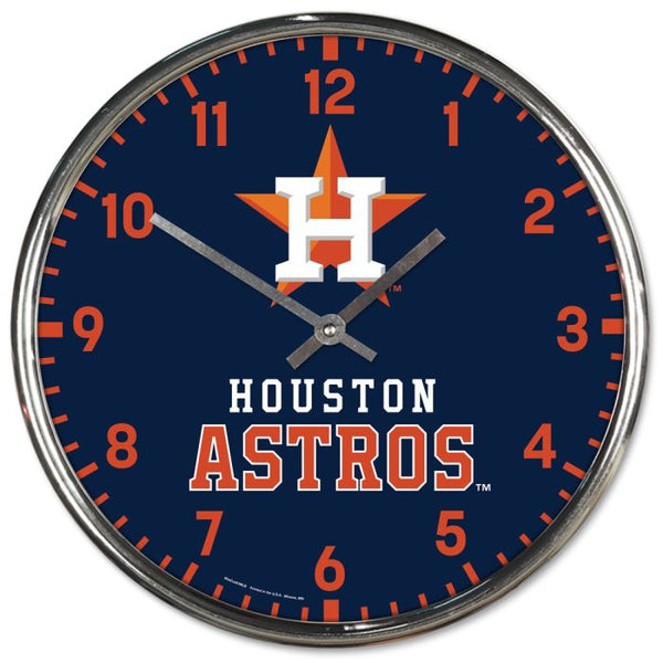Wholesale-Houston Astros Chrome Clock