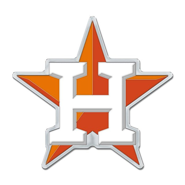 Wholesale-Houston Astros Colored Chrome Free Form Auto Emblem