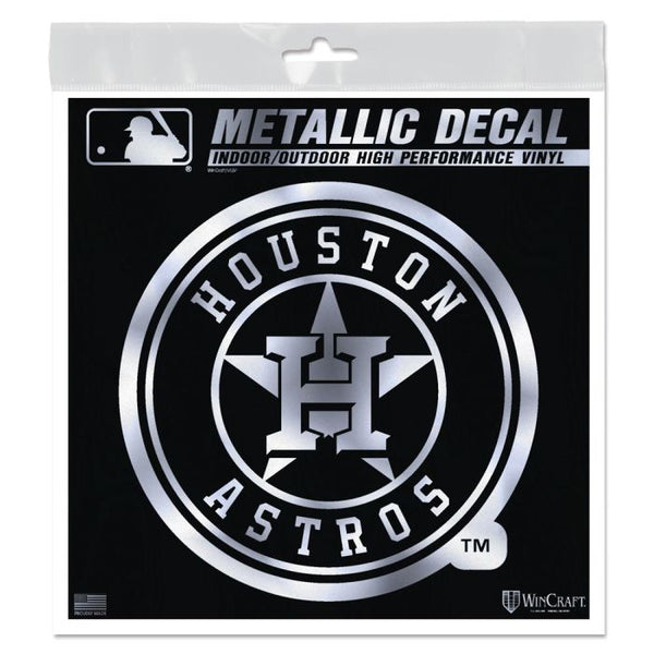 Wholesale-Houston Astros Decal Metallic 6" x 6"