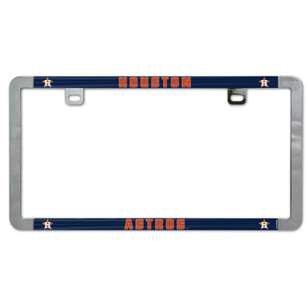 Wholesale-Houston Astros Metal Lic. Plate Frame Slim