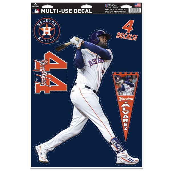 Wholesale-Houston Astros Multi Use Decal 11" x 17" Yordan Alvarez