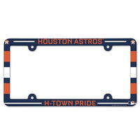 Wholesale-Houston Astros SLOGAN Lic Plate Frame Full Color