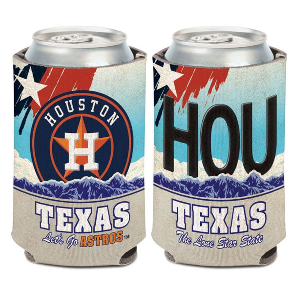 Wholesale-Houston Astros STATE PLATE Can Cooler 12 oz.