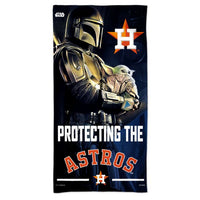 Wholesale-Houston Astros / Star Wars Mandalorian Spectra Beach Towel 30" x 60"