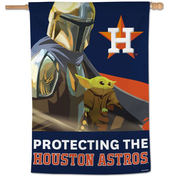 Wholesale-Houston Astros / Star Wars Mandalorian Vertical Flag 28" x 40"