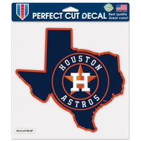 Wholesale-Houston Astros State shape Perfect Cut Color Decal 8" x 8"