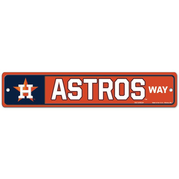 Wholesale-Houston Astros Way Street / Zone Sign 3.75" x 19"