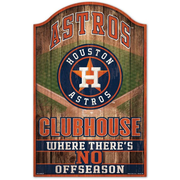 Wholesale-Houston Astros Wood Sign 11" x 17" 1/4" thick