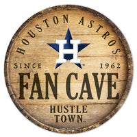 Wholesale-Houston Astros Wood Sign 14" Rnd