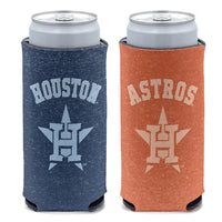 Wholesale-Houston Astros colored heather 12 oz Slim Can Cooler