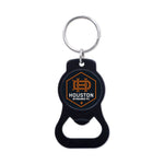 Wholesale-Houston Dynamo Black Bottle Opener Key Ring