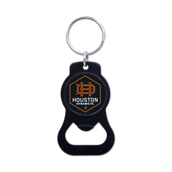 Wholesale-Houston Dynamo Black Bottle Opener Key Ring