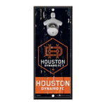 Wholesale-Houston Dynamo Bottle Opener Sign 5x11