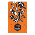 Wholesale-Houston Dynamo Burp Cloth 10" x 17"