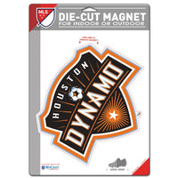 Wholesale-Houston Dynamo Die Cut Logo Magnet 6.25" x 9"