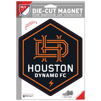 Wholesale-Houston Dynamo Die Cut Logo Magnet 6.25" x 9"