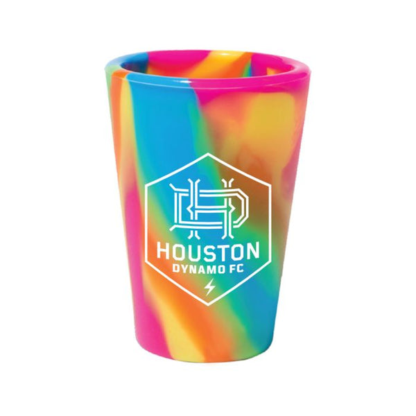 Wholesale-Houston Dynamo HIPPIE HOPS 1.5oz Silicone Shot Glass