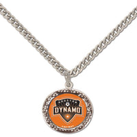 Wholesale-Houston Dynamo Necklace w/Charm Jewelry Card