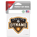 Wholesale-Houston Dynamo Perfect Cut Color Decal 4" x 4"