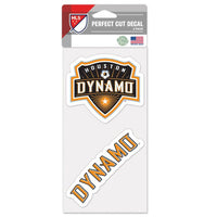 Wholesale-Houston Dynamo Perfect Cut Decal Set of two 4"x4"