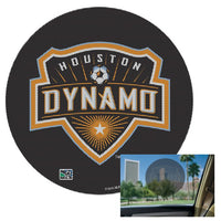 Wholesale-Houston Dynamo Perforated Decals 8"