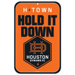 Wholesale-Houston Dynamo Plastic Sign 11" x 17"