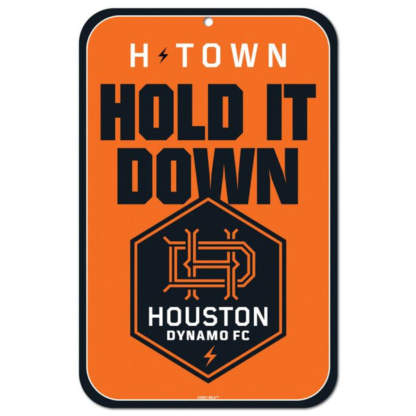 Wholesale-Houston Dynamo Plastic Sign 11" x 17"