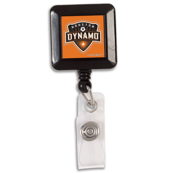 Wholesale-Houston Dynamo Retractable Badge Holder