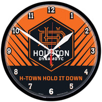 Wholesale-Houston Dynamo Round Wall Clock 12.75"