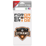 Wholesale-Houston Dynamo SLOGAN Perfect Cut Decal Set of two 4"x4"