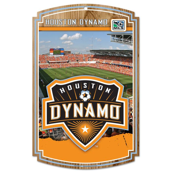 Wholesale-Houston Dynamo Wood Sign 11" x 17" 1/4" thick