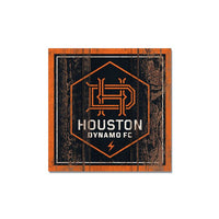 Wholesale-Houston Dynamo Wooden Magnet 3" X 3"