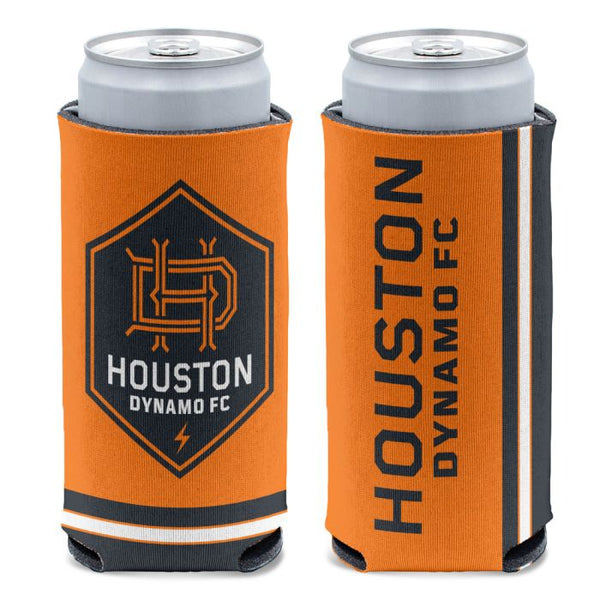 Wholesale-Houston Dynamo logo 12 oz Slim Can Cooler