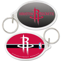 Wholesale-Houston Rockets Acrylic Key Ring Carded Oval