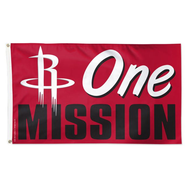 Wholesale-Houston Rockets Slogan Flag - Deluxe 3' X 5'