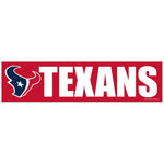 Wholesale-Houston Texans Bumper Strip 3" x 12"
