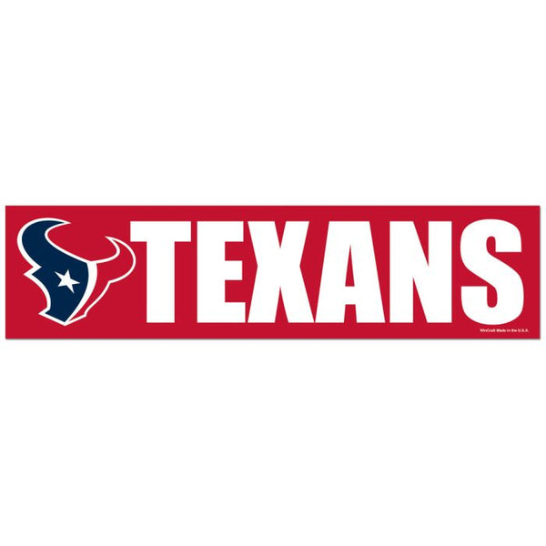 Wholesale-Houston Texans Bumper Strip 3" x 12"