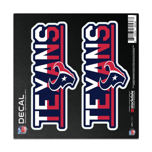 Wholesale-Houston Texans COLOR DUO All Surface Decal 6" x 6"