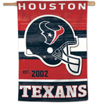 Wholesale-Houston Texans / Classic Logo Retro Look Vertical Flag 28" x 40"