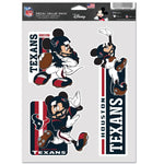 Wholesale-Houston Texans / Disney Mickey Mouse Multi Use 3 Fan Pack